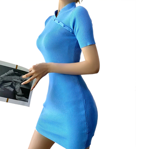 slim fit dress slacks Modern Cheongsam Column Dress main image 0