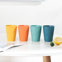 Ensemble de vaisselle en plastique écologique sans BPA de 16 pièces pour la cuisine et la table, idéal pour le camping, comprend des assiettes, des bols, des tasses et des couverts