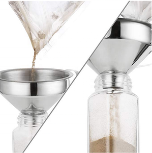 ชุดอุปกรณ์ครัวเกรดอาหาร Avertan อุปกรณ์เสริมทำครัว ชุดกรวยโลหะขนาดเล็กทำจากสแตนเลสสำหรับน้ำมันและของเหลว - Product Image 6