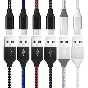High Quality Nylon Charging Cable 3FT Durable Phone Cables Data Transfer <b>Type</b> <b>C</b> Cable For Phone15 16 Aeries - Product Image 2
