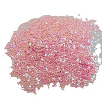 Poudre de paillettes fluorescentes roses en vrac pour gobelets artisanaux