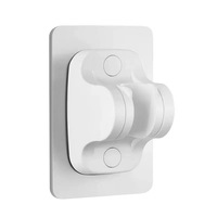 Support mural réglable pour pommeau de douche en ABS chromé, étanche et à forte adhérence, pour salle de bain
