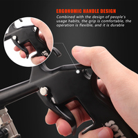 Pistola de limpieza de orificios SPTA FG015 - Herramienta de detallado de interiores de coche de alta presión con girador metálico para asientos, techo y salpicadero, botella de espuma