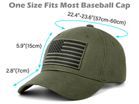 Sombrero de camionero de algodón de perfil bajo, gorra de béisbol con bandera americana para hombres y mujeres, sombrero de papá liso ajustable
