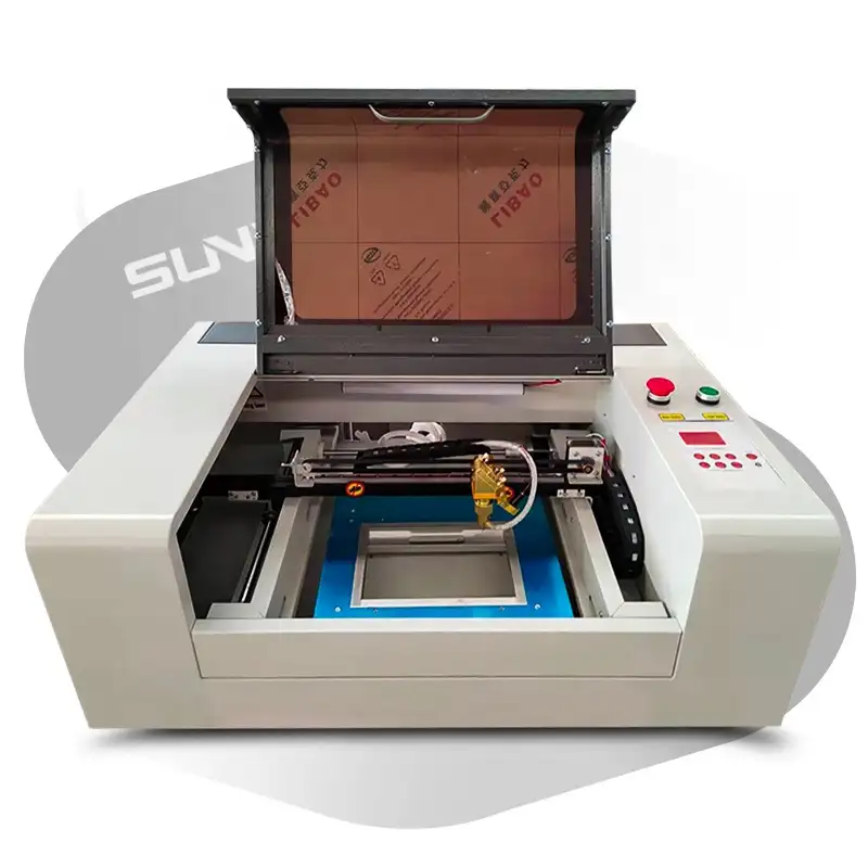 Mesin Printer CO2 40W USB DIY, Mesin Pemotong Pengukir CNC Mini Laser untuk Memotong Kertas