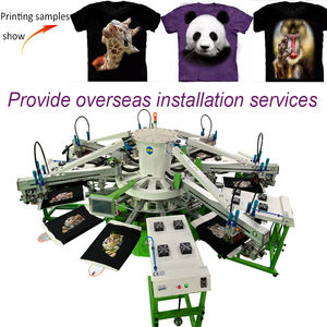 Imprimante à écran textile à vente chaude en usine, modèle de carrousel d'impression à écran à <span class=keywords><strong>6</strong></span> couleurs, fonctionnement automatique pour t-shirt - Product Image 4
