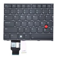 Clavier d'ordinateur portable rétroéclairé pour Lenovo Thinkpad T14 Gen 3 Gen 4 P14s Gen 3 Gen 4 L14, disposition US, cadre noir, 5N21D67970 5N21D68058