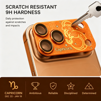 Protection d'objectif d'appareil photo 9H AR haute définition pour iPhone 17 Pro Max et série 17 Pro – Verre trempé anti-rayures