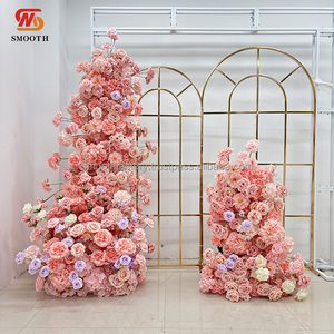 Customized Purple Pink Rose Trailing <b>Flower</b> Runner Handmade Wedding Decoration for Events Parties for Valentine's Day - Product Image 1