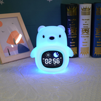 Smart RGB Ours Sommeil Haut-Parleur Blanc Bruit Nuit Réveil Décoratif Portable Sommeil Machine pour Enfants DC Smart Digital