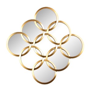 Specchio interno <span class=keywords><strong>ingresso</strong></span>, oro e argento specchio di forma irregolare, popolare specchio da parete - Product Image 1