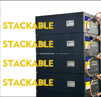 Kit de boîtier métallique horizontal Docan Energy 200A BMS Inverter DIY avec bornes M8, disjoncteur DC et module WiFi Daren