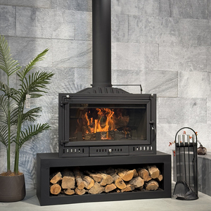 Caminetto Moderno <span class=keywords><strong>in</strong></span> <span class=keywords><strong>Ghisa</strong></span> <span class=keywords><strong>a</strong></span> <span class=keywords><strong>Legna</strong></span>, <span class=keywords><strong>Stufa</strong></span> Integrata per Riscaldamento Interno, Ideale per Soggiorni <span class=keywords><strong>in</strong></span> Case di Campagna - Product Image 6