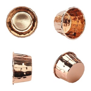 Rolled Edge Muffin Cups 50 Pcs Gold Silver Rose Gold Aluminum Foil Oven Safe Cake Tools - Product Image 5