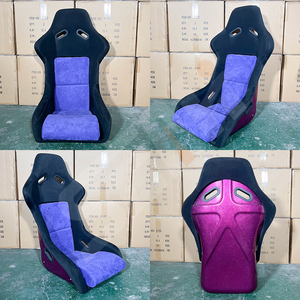 WZSEAHI фиолетовое бархатное высокое качество ведро спортивный автомобиль гоночное сиденье модифицированные автомобильные сиденья - Product Image 4