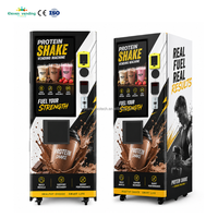 Distributeur automatique innovant de boissons protéinées en poudre, design vertical, pour les salles de sport et les clubs de fitness