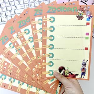 สมุดโน้ตแบบแม่เหล็กแบบถอดได้ Zoo, ปกหนังขนาด A5, เครื่องเขียน<span class=keywords><strong>สำหรับ</strong></span>นักเรียน, หน้ากระดาษสีสันสดใส, สมุดบันทึก/สมุดวาดภาพแบบถอดได้ - Product Image 6