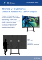 Téléviseur LED sans fil ultra-fin M-Shine 4K avec garantie de 2 ans, étanche IP54