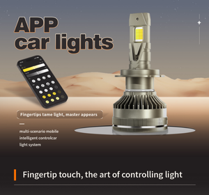 פנסי לד בהתאמה אישית, בהירות גבוהה במיוחד, אור גבוה/נמוך, 60W-130 וואט, H4, פנסי לד לרכב, צבעים כפולים, הבזק, שליטה דרך אפליקציה, פנסי לד לרכב - Product Image 1