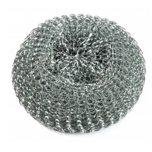 Net Bag Packing Galvanize Wire Mesh Pot Scourer /stainless steel mesh zinc coated mesh scourer scrubber