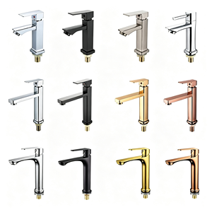 Rubinetto per lavabo in lega di zinco, acqua fredda, monocomando, ottone lucido, per bagno, scuola, hotel, appartamento Shir <span class=keywords><strong>Sard</strong></span> - Product Image 3