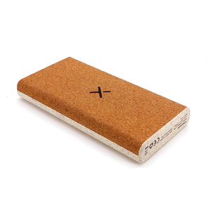 Cargador Portátil Ecológico de Paja de Trigo, Banco de Energía Inalámbrico de Corcho de 10000mAh con Logotipo Personalizado - Product Image 6