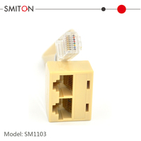 Kabel Adaptor Patch Cord Ethernet RJ45 8P8C Jaringan Pria ke Wanita