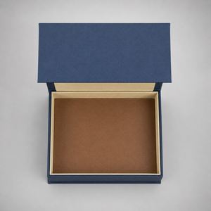 Boîte cadeau magnétique rigide personnalisée avec laminage mat et doublure en mousse pour l'emballage de vêtements de luxe - Product Image 3