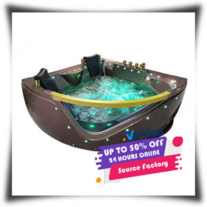 Hot Verkoop Wit 2 Persoons Luxe Vrijstaande Luchtbel Massage Jet Whirlpool Hot Acryl Bad Met Badkuip Kussens - Product Image 1