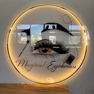 MACCAN Papan Tanda LED Aluminium Custom dengan Lampu Latar untuk Logo Usaha Kecil, Salon Kuku, Kantor, Perusahaan - Iklan Luar Ruangan Tahan Air IPX8 - Product Image 4