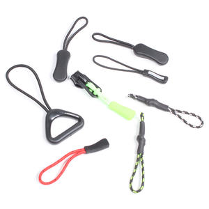 بالجملة شعار العلامة التجارية المخصصة PVC مثلث المنزلق البلاستيك سحاب مجتذب للحقائب جاكيتات المعاطف اكسسوارات الملابس - Product Image 3