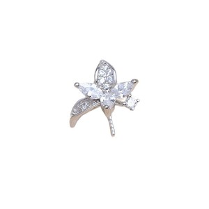 Accesorio para Joyería de Perlas, Colgante de Flor Plateada, Base Vacía 10-11, Moda JG5943, Producto Semi-Acabado, Pendientes Finos - Product Image 5