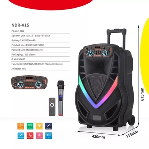 Karaoké avec micro et haut-parleur Bluetooth professionnel pleine gamme 40W, caisson de basses 12 <span class=keywords><strong>15</strong></span> pouces <span class=keywords><strong>Ev</strong></span>, haut-parleur original fabriqué en Italie - Product Image 4