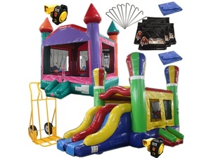 Thương mại đẹp lớn cho thuê thương mại bơm hơi ướt và khô trượt nước - Product Image 6