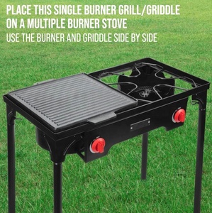 Gang đồ nấu nướng vỉ nướng Gang Bít Tết BBQ nướng vỉ nướng tấm vỉ nướng BBQ đảo ngược nướng PAN tấm - Product Image 5
