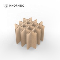 Séparateur de protection d'expédition en carton ondulé réutilisable à 16 cellules avec boîte de partitionnement personnalisée robuste et écologique