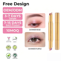 Crayon fard à paupières double embout haute pigmentation longue tenue, deux tons scintillants, illuminateur, 3 couleurs, maquillage des yeux, marque privée