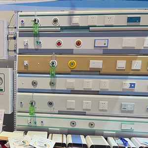 وحدة رأسية لسرير المرضى في غرفة المستشفى مع منفذ أكسجين ومصباح للقراءة - Product Image 6