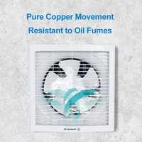 Ventilateur d'extraction électrique en plastique de 8 ''pour la ventilation murale de salle de bain et de cuisine avec personnalisation OEM/ODM
