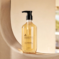 Flacon de shampooing en plastique PET luxueux de 500 ml avec pompe, adapté pour le gel douche, la lotion, la lessive et les produits capillaires