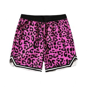 Shorts en maille sublimée personnalisables, grande taille, longueur genou, imprimé léopard, unisexe, décontracté, pour la course et le basketball - Product Image 3