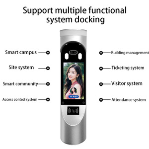 개찰구 얼굴 인식 출석 기능이 있는 고정밀 안면 인식 접근 제어 네트워크 카메라 - Product Image 6