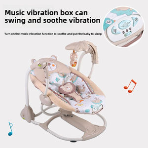 Fauteuil à bascule électrique automatique pour bébé avec musique et télécommande, balancelle pliable pour nouveau-né 0-24 mois avec jouets - Product Image 5