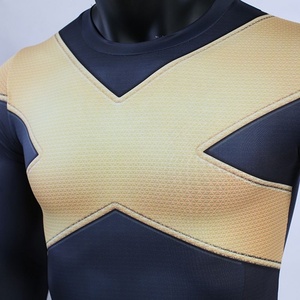 เสื้อคอมเพรสชั่นผู้ชาย <span class=keywords><strong>X</strong></span>-<span class=keywords><strong>Men</strong></span> Dark <span class=keywords><strong>Phoenix</strong></span> พิมพ์ลายดิจิตอล 100% ผ้าฝ้าย ช่วยพยุงกล้ามเนื้อ ชุดคอสเพลย์ กัปตัน ลอง - Product Image 2