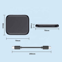 Boîte de câble de charge USB multifonction 4 en 1 portable avec miroir de maquillage, support de téléphone universel, stockage de données, kit de voyage