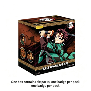 Anime Kayou Demons Slayered: Kimetsus No Yaibaed Badge Series - Volume 1 Tinplate Badge Blind Box TCG Game Cards - Product Image 2
