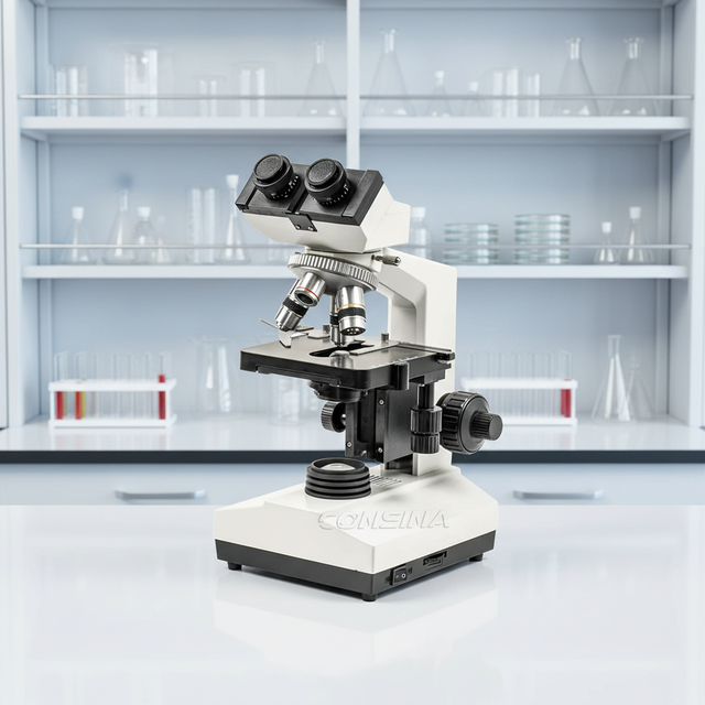 Hot Sale Base Model Binocular Microscope XSZ-107BN Laboratory Binocular Biological Microscope