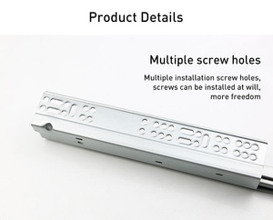 Ẩn ba phần cơ sở nhựa trượt giảm xóc ngăn kéo tủ đệm theo dõi Báo Chí phục hồi đường sắt hướng dẫn cho nhà bếp & Phòng tập thể dục đồ nội thất - Product Image 5