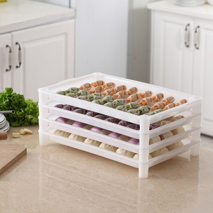 ถาดเกี๊ยวพลาสติกหนาสำหรับห้องครัวกล่องเก็บอาหารถาดพาสต้า - Product Image 3