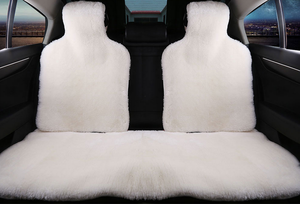 Vente d'usine ensemble complet coussin de siège de voiture universel de luxe mignon laine naturelle universel pour CIVIC/FIT/RAV4 - Product Image 2